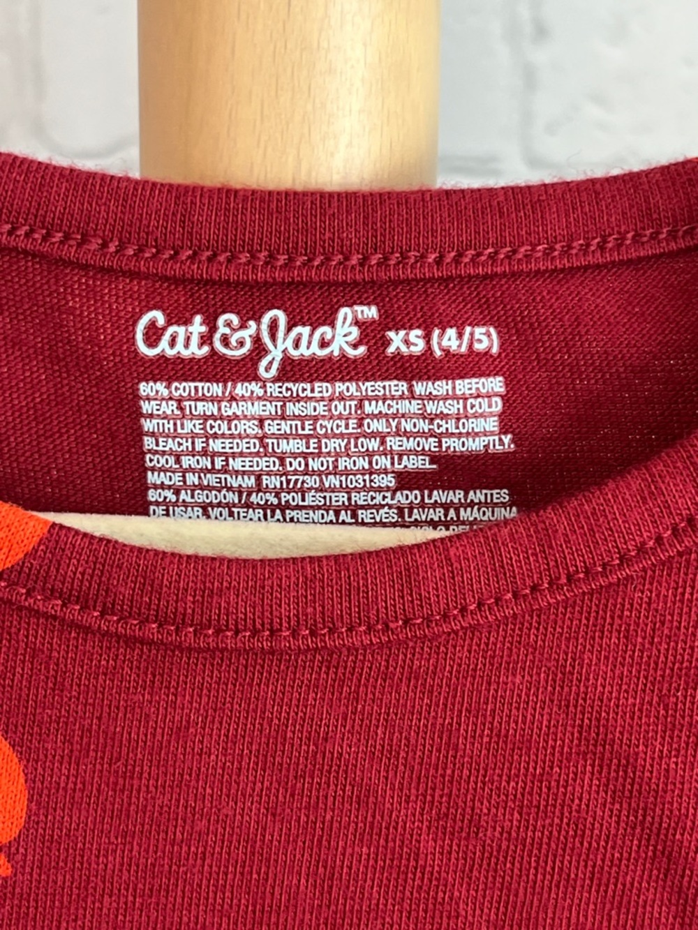 ⭐️⭐️PICK 5 / $20 Cat & Jack Dress in Red with Orange Apple - Picture 4 of 5